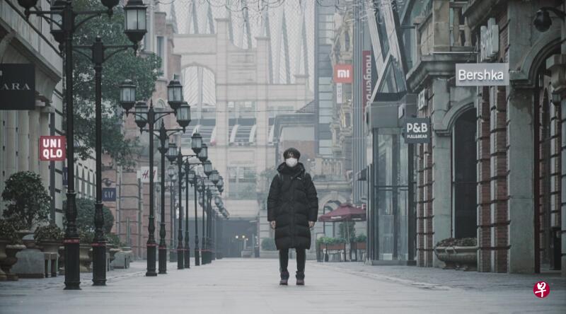 武汉1月23日封城,平日熙攘的汉街隔天空空如也。(互联网) 武汉1月23日封城,平日熙攘的汉街隔天空空如也。(互联网)