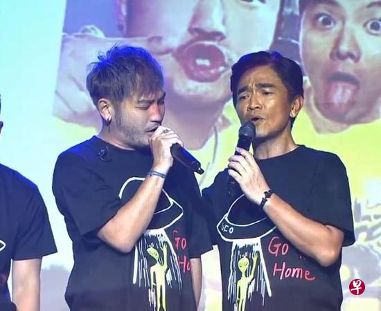 吴宗宪(右)和Kid主持小鬼纪念音乐会。(互联网) 吴宗宪(右)和Kid主持小鬼纪念音乐会。(互联网)