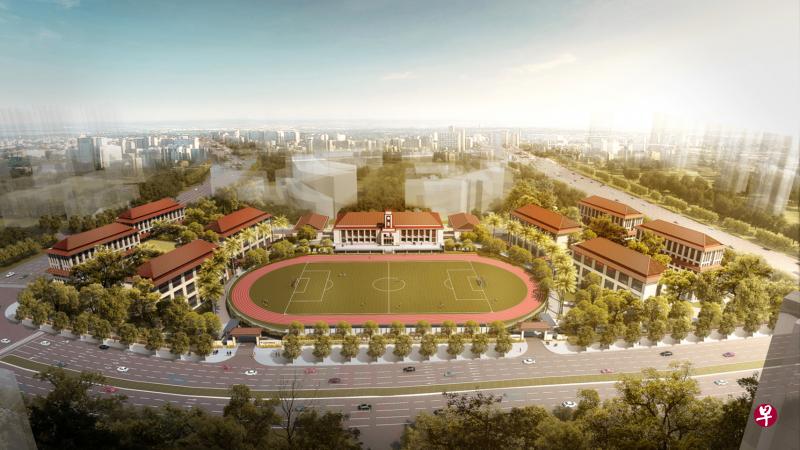 中新广州知识城新侨国际学校是新加坡华中校群首个海外成员,首届学生明年9月入学。(广州知识城新侨学校提供构想图) 中新广州知识城新侨国际学校是新加坡华中校群首个海外成员,首届学生明年9月入学。(广州知识城新侨学校提供构想图)