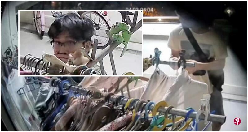 女生装电眼一个礼拜就拍下被告吴灵勇(小图)干案的一幕。(取自网络) 女生装电眼一个礼拜就拍下被告吴灵勇(小图)干案的一幕。(取自网络)