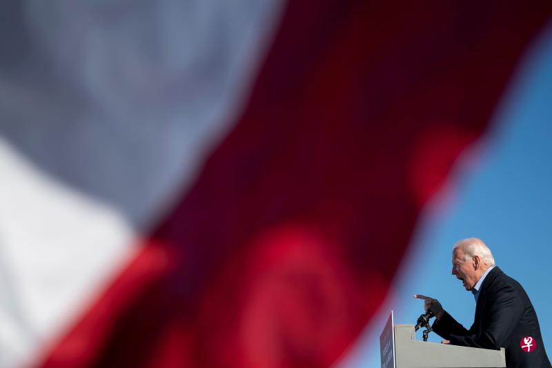 有人破纪录押100万英镑赌民主党总统候选人拜登胜选。(法新社) 有人破纪录押100万英镑赌民主党总统候选人拜登胜选。(法新社)