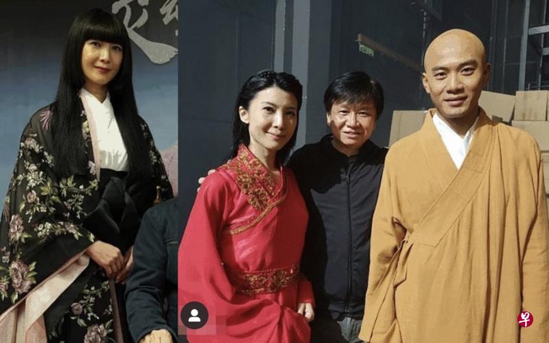 杨锡彬(右图中)在IG分享合照,意外曝光欧萱在剧中的和服(左图)与古装(右图左)打扮。戚玉武则以“光头”和尚扮相现身(右图右)。(IG图) 杨锡彬(右图中)在IG分享合照,意外曝光欧萱在剧中的和服(左图)与古装(右图左)打扮。戚玉武则以“光头”和尚扮相现身(右图右)。(IG图)