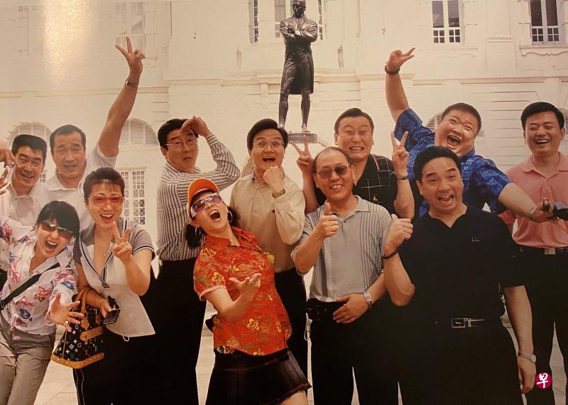 中国相声艺术家情牵狮城。 中国相声艺术家情牵狮城。
