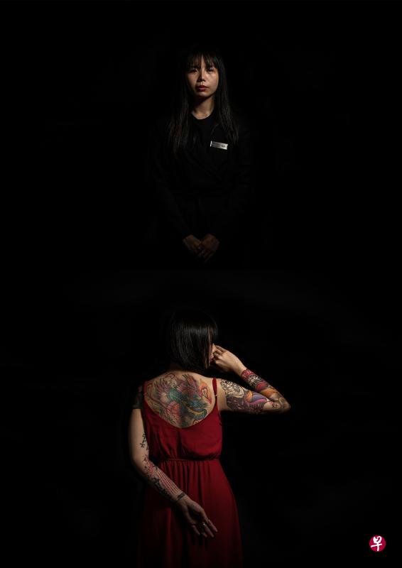 蓝美琪毫不掩饰自己身上的大片刺青,告别夜店经理的工作,毅然穿上全黑素装,成为一名殡葬礼仪师。 蓝美琪毫不掩饰自己身上的大片刺青,告别夜店经理的工作,毅然穿上全黑素装,成为一名殡葬礼仪师。