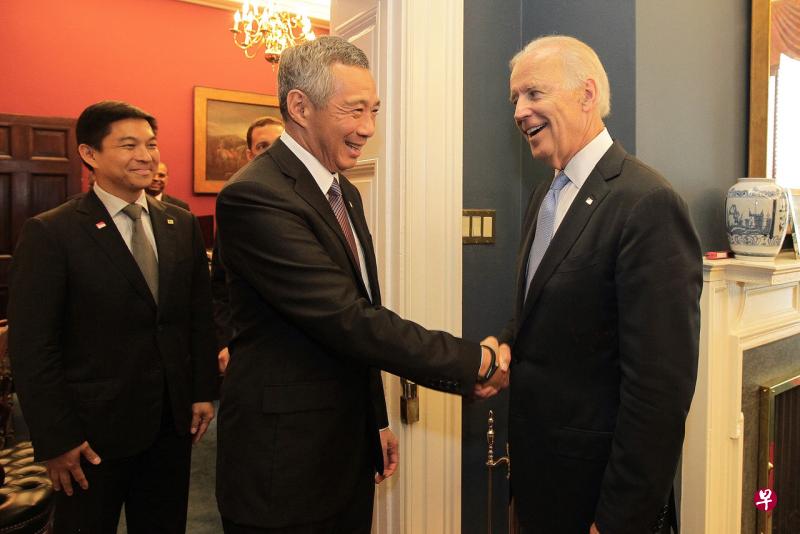 李显龙总理发贺电恭祝拜登当选美国第46任总统。(海峡时报档案照片) 李显龙总理发贺电恭祝拜登当选美国第46任总统。(海峡时报档案照片)