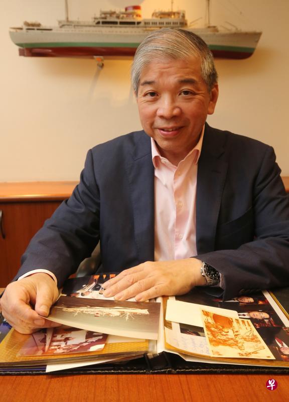 太平船务执行主席兼董事经理张松声见证了本地最后一代过番客乘船回乡的场景。 太平船务执行主席兼董事经理张松声见证了本地最后一代过番客乘船回乡的场景。