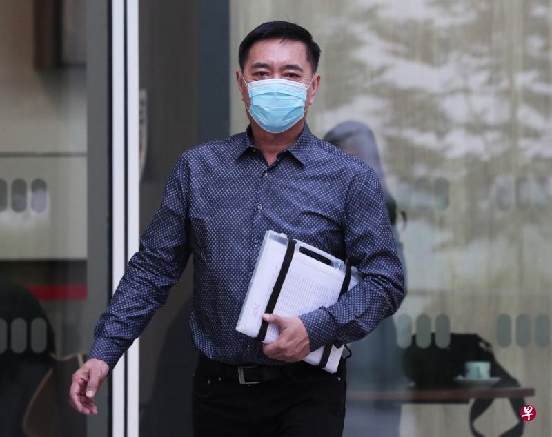 黄奕良今早出庭。(海峡时报) 黄奕良今早出庭。(海峡时报)