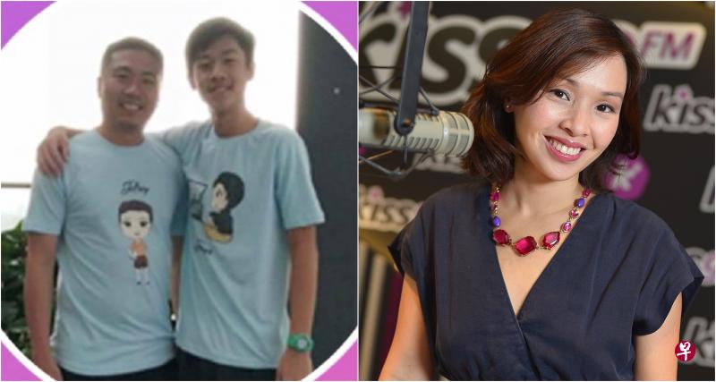 杰弗里(左图左)每天早上都会听广播,儿子因此想到请DJ向父亲喊话。右图为陈思仁。(取自Kiss92面簿、档案照) 杰弗里(左图左)每天早上都会听广播,儿子因此想到请DJ向父亲喊话。右图为陈思仁。(取自Kiss92面簿、档案照)