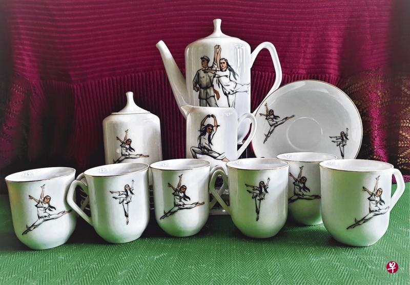 白毛女茶具。 白毛女茶具。