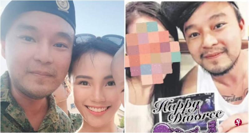 洪赐健在IG上放夫妻合照,但蒙掉太太的脸,又注明“离婚快乐”,引起外界误会他已离婚。(IG) 洪赐健在IG上放夫妻合照,但蒙掉太太的脸,又注明“离婚快乐”,引起外界误会他已离婚。(IG)