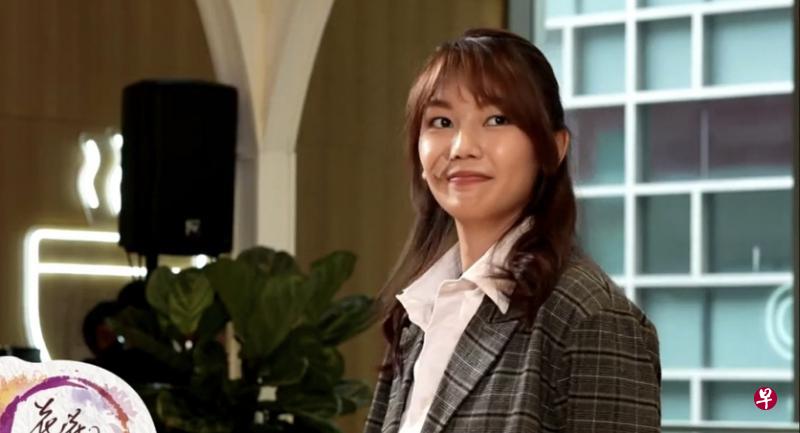 洪丽婷右脸受伤,贴了胶布出席记者会。 洪丽婷右脸受伤,贴了胶布出席记者会。