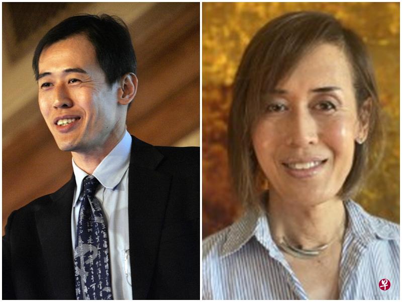 香港《南华早报》前总编辑蔡翔祁宣布变性。(左图:海峡时报档案照;右图取自路透社官网) 香港《南华早报》前总编辑蔡翔祁宣布变性。(左图:海峡时报档案照;右图取自路透社官网)