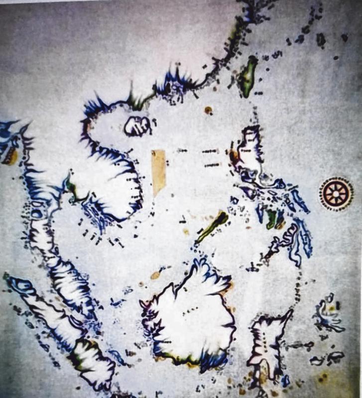 中国第一历史档案馆藏康熙年间两幅官方海路地图,为1716年闽浙总督觉罗满保编制的《西南洋各番针路方向图》(左图),及1717年福建水师提督施世骠绘制的《东洋南洋海道图》(右图),都是以西方投影法绘制。 中国第一历史档案馆藏康熙年间两幅官方海路地图,为1716年闽浙总督觉罗满保编制的《西南洋各番针路方向图》(左图),及1717年福建水师提督施世骠绘制的《东洋南洋海道图》(右图),都是以西方投影法绘制。