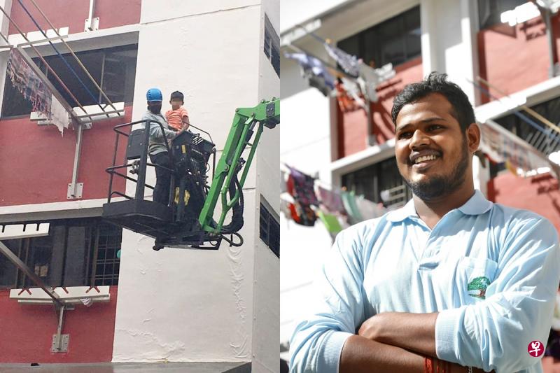 英勇救人的27岁修树客工迪都说,庆幸能及时救下男童,“这是我一生中做过最好的事。”(档案照片/严宣融摄) 英勇救人的27岁修树客工迪都说,庆幸能及时救下男童,“这是我一生中做过最好的事。”(档案照片/严宣融摄)