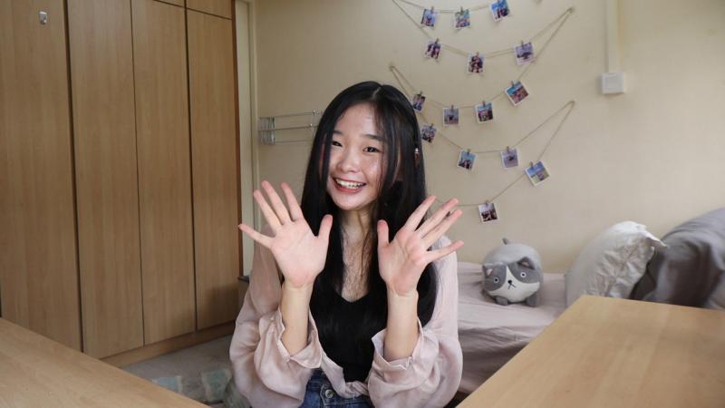 林芷汛经营个人YouTube频道,不时会上传自制视频,与观众分享温书技巧和升学经历等生活点滴。(受访者提供) 林芷汛经营个人YouTube频道,不时会上传自制视频,与观众分享温书技巧和升学经历等生活点滴。(受访者提供)