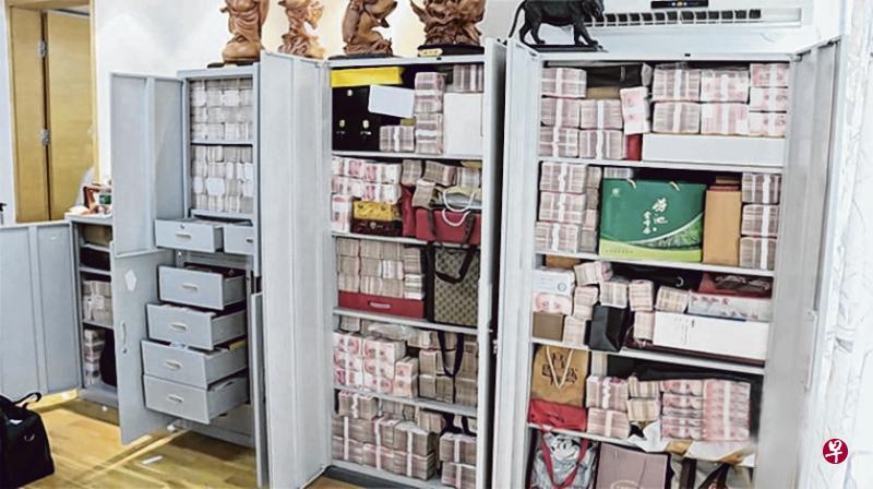 赖小民在他某处房地产内藏匿的赃款,他称之为“超市”。(互联网) 赖小民在他某处房地产内藏匿的赃款,他称之为“超市”。(互联网)