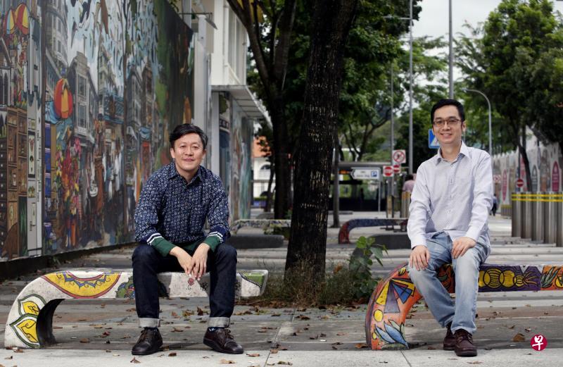 南洋理工大学国立教育学院音乐教育学副教授林志豪(左)与新加坡华乐团驻团作曲家王辰威,对谈在音乐创作中探索新加坡的文化身份。 南洋理工大学国立教育学院音乐教育学副教授林志豪(左)与新加坡华乐团驻团作曲家王辰威,对谈在音乐创作中探索新加坡的文化身份。