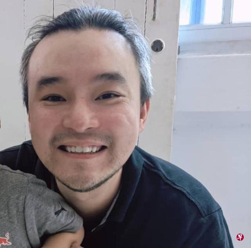 洪赐健昨天首次与儿子相聚。(受访者提供) 洪赐健昨天首次与儿子相聚。(受访者提供)