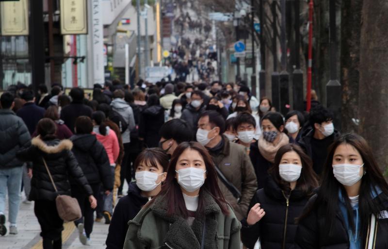 1月17日,日本首都东京原宿购物区的人潮。为防疫,首都圈的一都三县(东京都、埼玉县、千叶县和神奈川县)已从1月8日0时起进入紧急状态。(法新社)
1月17日,日本首都东京原宿购物区的人潮。为防疫,首都圈的一都三县(东京都、埼玉县、千叶县和神奈川县)已从1月8日0时起进入紧急状态。(法新社)