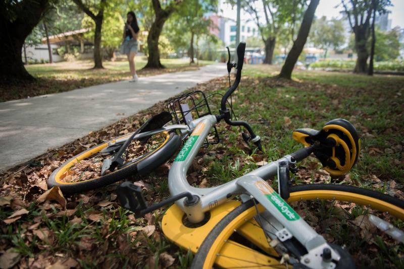 共享脚踏车业者oBike在2018年申请清盘。(档案照片) 共享脚踏车业者oBike在2018年申请清盘。(档案照片)