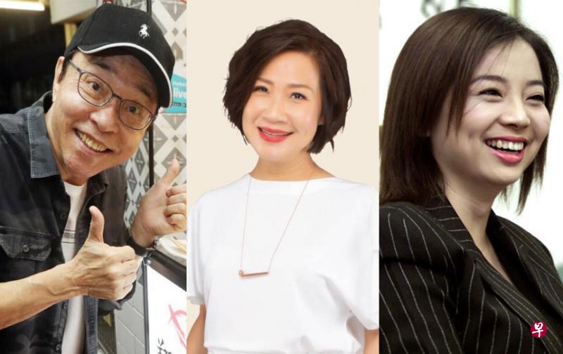 本地艺人陈澍城、96.3好FM林安娜和前新闻主播王嬿青献声方言捞鱼生应用软件。(档案照) 本地艺人陈澍城、96.3好FM林安娜和前新闻主播王嬿青献声方言捞鱼生应用软件。(档案照)