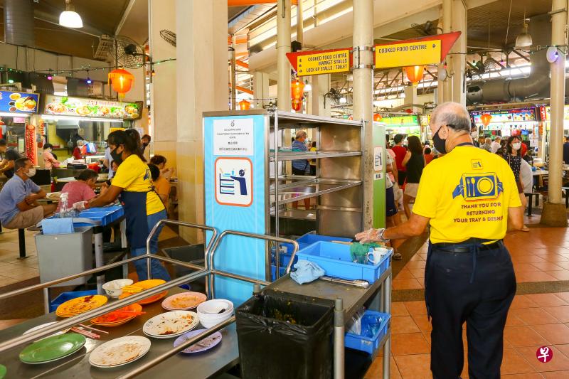 我国推行“保持桌面整洁运动”(Clean Tables Campaign)。(档案照) 我国推行“保持桌面整洁运动”(Clean Tables Campaign)。(档案照)
