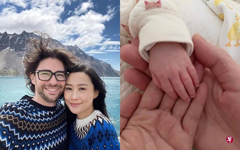 陈法拉(右)与法籍老公Emmanuel十分恩爱,情人节晒出一家三口握手照(右图)报喜。(互联网) 陈法拉(右)与法籍老公Emmanuel十分恩爱,情人节晒出一家三口握手照(右图)报喜。(互联网)