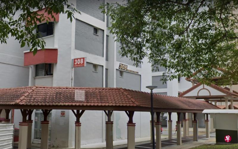 这起命案发生于裕廊东32街第308座组屋。(谷歌地图) 这起命案发生于裕廊东32街第308座组屋。(谷歌地图)