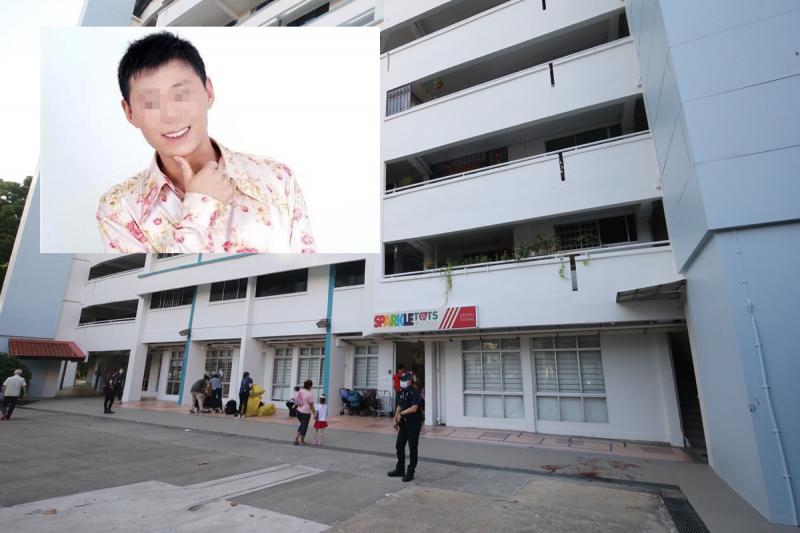 被告涉嫌在图中组屋楼下持刀袭击34岁女子,导致后者身中多刀身亡。(档案照)小图:嫌凶郑贤锋今早在医院被控谋杀的罪名。(取自面簿) 被告涉嫌在图中组屋楼下持刀袭击34岁女子,导致后者身中多刀身亡。(档案照)小图:嫌凶郑贤锋今早在医院被控谋杀的罪名。(取自面簿)