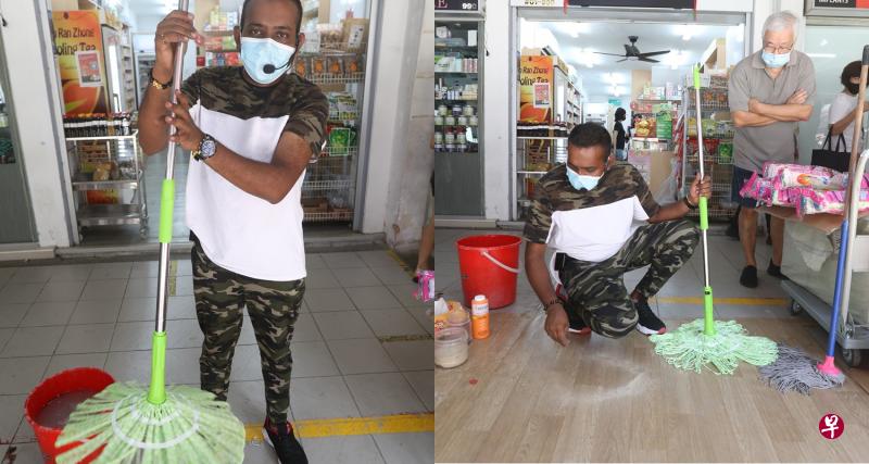 华印族混血儿推销员黄先生街上卖拖把,用流利的福建话和华语叫卖,视频被放上网后引来热议,大家称他为“语言天才”。 华印族混血儿推销员黄先生街上卖拖把,用流利的福建话和华语叫卖,视频被放上网后引来热议,大家称他为“语言天才”。