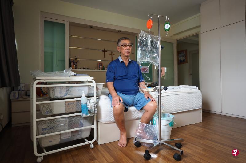 蔡水林2016年开始以腹膜透析方式在家中自行洗肾,除了过程方便,也能自由安排洗肾时间,这么一来,他就能如同往常般进行所热爱的活动。(全国肾脏基金会提供) 蔡水林2016年开始以腹膜透析方式在家中自行洗肾,除了过程方便,也能自由安排洗肾时间,这么一来,他就能如同往常般进行所热爱的活动。(全国肾脏基金会提供)