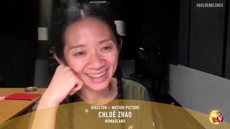 2月28日以电影《无依之地》(Nomadland)获颁美国金球奖最佳导演奖的华裔女导演赵婷。(路透社) 2月28日以电影《无依之地》(Nomadland)获颁美国金球奖最佳导演奖的华裔女导演赵婷。(路透社)