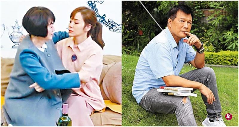 蔡诗萍(右图)认为侯佩岑与妈妈在节目上痛哭的桥段其实是“剧本之一”。(互联网) 蔡诗萍(右图)认为侯佩岑与妈妈在节目上痛哭的桥段其实是“剧本之一”。(互联网)