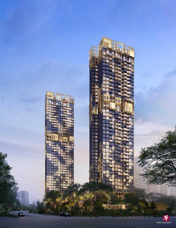 Irwell Hill Residences共有两栋楼高36层的公寓大楼,建有540个单位,占地13万7634平方英尺,属于99年地契。(城市发展提供) Irwell Hill Residences共有两栋楼高36层的公寓大楼,建有540个单位,占地13万7634平方英尺,属于99年地契。(城市发展提供)