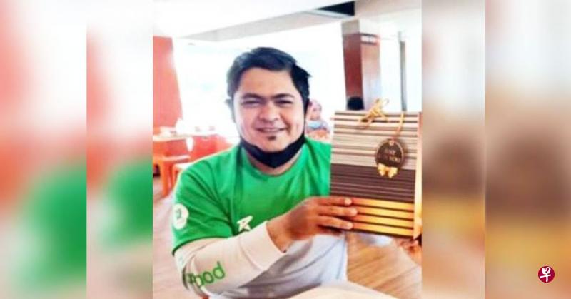 聋哑送餐员里组安。(中国报) 聋哑送餐员里组安。(中国报)