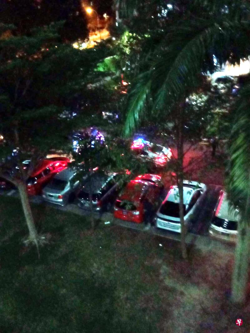 男子最后在海格路第1座组屋因涉嫌危险驾驶、酒驾以及被警方截停时没有停车而被逮捕。(受访者提供) 男子最后在海格路第1座组屋因涉嫌危险驾驶、酒驾以及被警方截停时没有停车而被逮捕。(受访者提供)