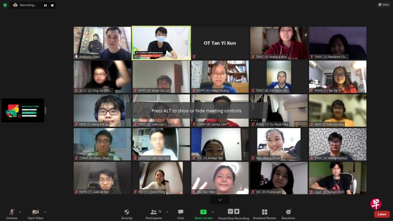 华中在3月学校假期首办“全国高中线上媒体研讨会”,吸引了多所院校的60多名师生参加。(华中提供) 华中在3月学校假期首办“全国高中线上媒体研讨会”,吸引了多所院校的60多名师生参加。(华中提供)