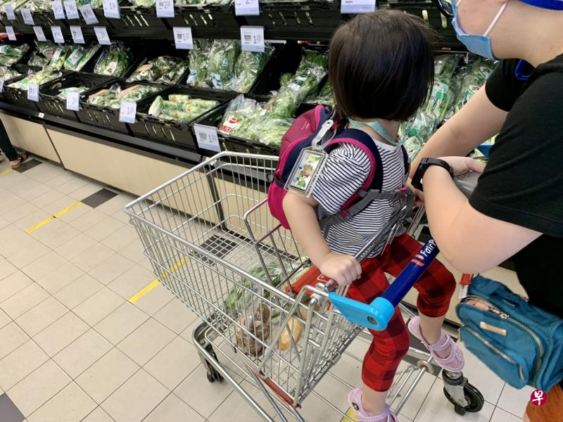 正确的方式是小孩应该只坐在推车座位上。(示意图) 正确的方式是小孩应该只坐在推车座位上。(示意图)
