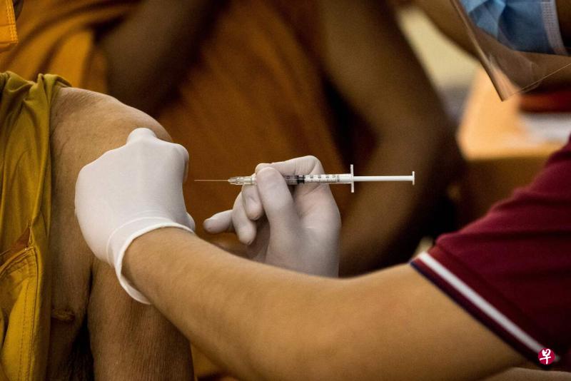 研究显示,接种两剂科兴疫苗后抗体近100%。(法新社) 研究显示,接种两剂科兴疫苗后抗体近100%。(法新社)