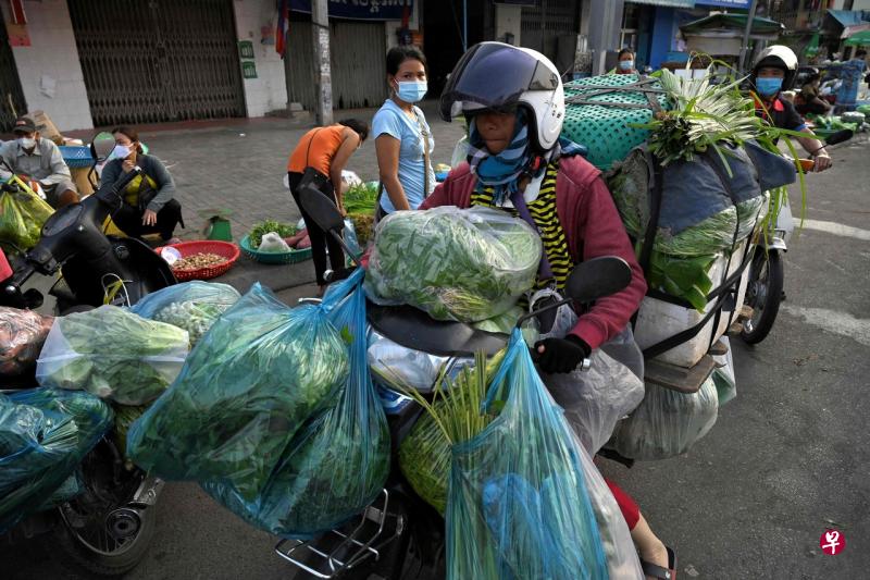 柬埔寨金边疫情趋缓,“红区”宣告清零。(法新社) 柬埔寨金边疫情趋缓,“红区”宣告清零。(法新社)