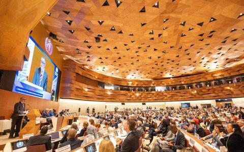 第77届世卫大会5月27日至6月1日在瑞士日内瓦举行。（路透社）