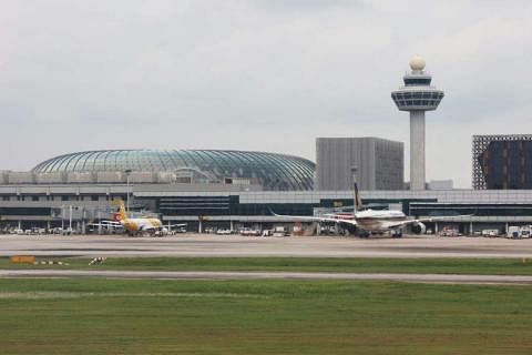 樟宜机场也获选为“亚洲最佳机场”，以及“全球最佳机场出入境服务”。（档案照片）