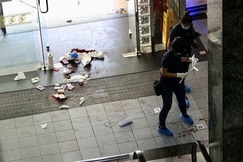 命案发生于2019年7月2日清晨约6时25分，死者沙迪斯在乌节豪杰大厦遭围殴，脖子中刀后丧命。（档案照片）